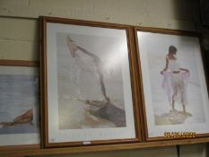 THREE PINE FRAMED LLUIS RIBAS POSTERS (3)