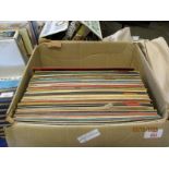 BOX CONTAINING MIXED VINYL RECORDS