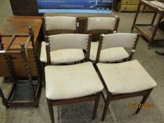 SET OF FOUR DINING CHAIRS, CIRCA 1960S/1970S BY SKANDART LTD