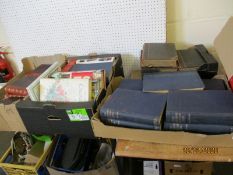 FOUR BOXES OF MIXED CHILDREN’S ENCYCLOPAEDIAS, THE HARMSWORTH ENCYCLOPAEDIA ETC (4)