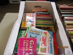 BOX CONTAINING GARFIELD BOOKS