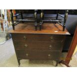 EARLY 20TH CENTURY OAK THREE DRAWER CHEST