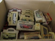 BOX CONTAINING DIE-CAST MODELS OF YESTERYEAR