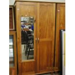 PINE FRAMED DOUBLE DOOR WARDROBE