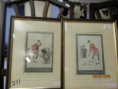 TWO REPRODUCTION DOLPHIN PRINTS