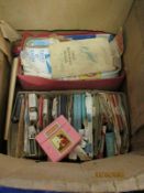 BOX CONTAINING MIXED CIGARETTE BOXES, EPHEMERA ETC