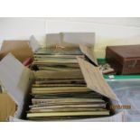 TWO BOXES OF MIXED VINYL RECORDS