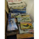 COLLECTION OF VARIOUS REVELL MATCHBOX AND OTHER AIRCRAFT MODELS