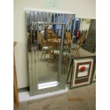 ART DECO STYLE RECTANGULAR WALL MIRROR