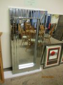 ART DECO STYLE RECTANGULAR WALL MIRROR