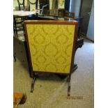 19TH CENTURY MAHOGANY ADJUSTABLE SCREEN