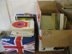 TWO BOXES OF MIXED BOOKS