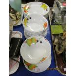 RAYWARE “COUNTRY FRUITS” PART DINNER SERVICE