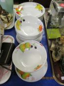 RAYWARE “COUNTRY FRUITS” PART DINNER SERVICE