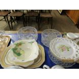 SOHO POTTERY FISH SERVICE, GLASS BOWLS ETC