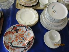 IMARI PLATES AND DISHES, DENBY GREEN WHEAT PART DINNER SERVICE ETC