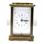 Brass carriage clock, Bayard of Paris, 11cm high