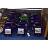 Horse racing interest group of limited edition pottery jugs, mainly produced by Seton Pottery for