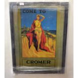 LNER Poster "Come to Cromer - where the poppies grow", 69 x 49cm