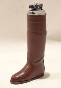 Unusual novelty table lighter in the form of a riding boot, 15cm high