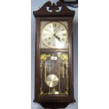 Modern reproduction wall clock, 29cm wide