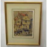 Charles W Fox (19th century) "Norwich 1871" watercolour, 25 x 17cm, together with a further