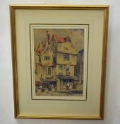 Charles W Fox (19th century) "Norwich 1871" watercolour, 25 x 17cm, together with a further