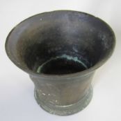 Antique bronze mortar, 18th/19th century, 12.5cm diam