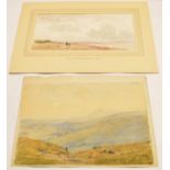 Arthur Gerald Ackermann, RI, (1876-1960), Landscape studies two watercolours, 17 x 35cm and 25 x
