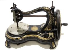 Vintage Jones sewing machine, 33cm long