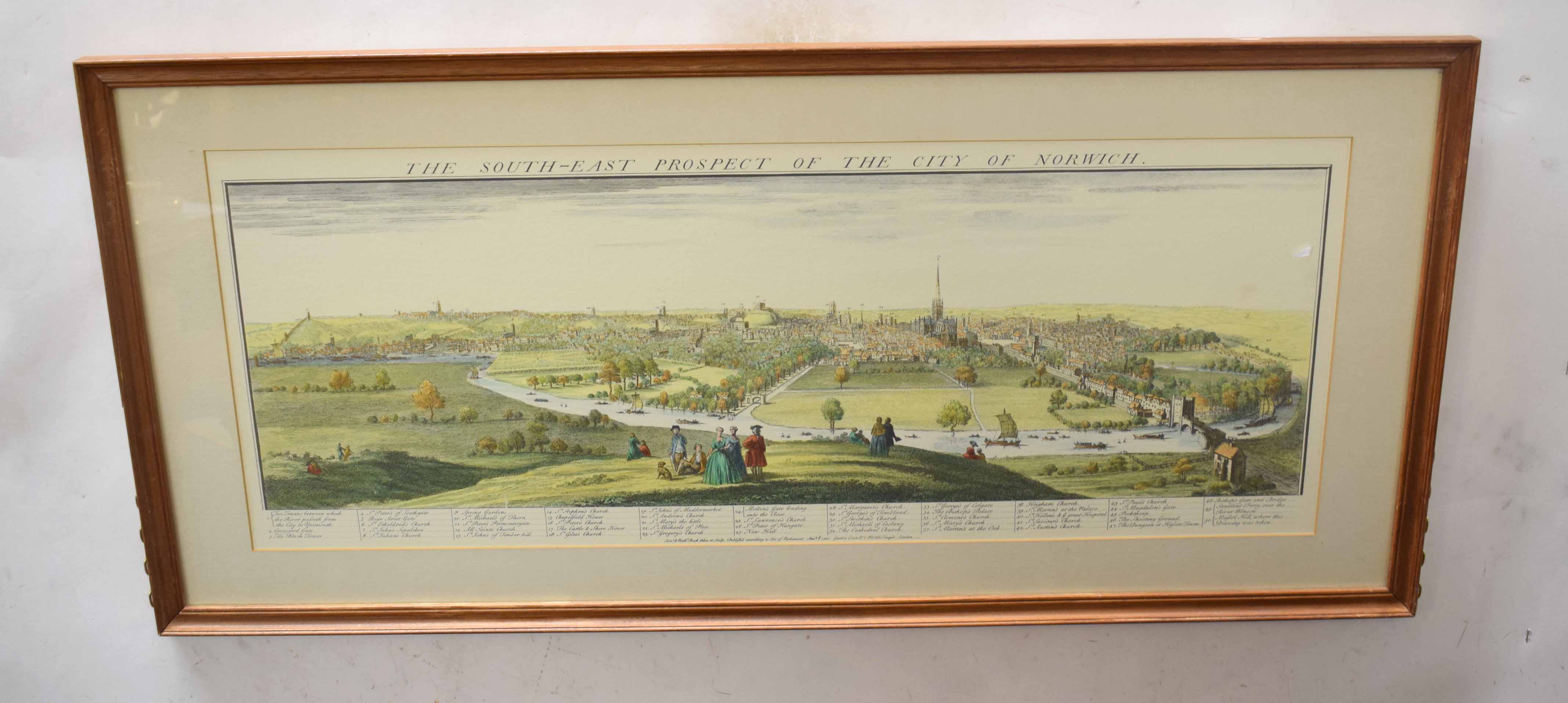 After S & N Buck "The South West Prospect of Yarmouth, in the County of Norfolk" and "The South East - Image 2 of 2