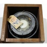 20th century ship's compass (a/f), in case