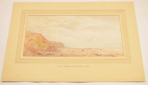 Arthur Gerald Ackermann, RI, (1876-1960), Coastal scene, watercolour, 17 x 35cm, mounted but