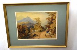 John Berney Ladbrooke (1803-1879) Landscapes pair of watercolours, 23 x 31cm (2)