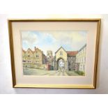 Roy Haydon (20th century) "Erpingham Gate, Norwich" watercolour, signed lower right and inscribed