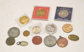 Various coins and medallions