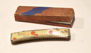 Echo-lux vintage harmonica in box