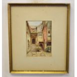 W R Weyer (19th/20th century) Strangers Hall and Bishops Bridge pair of watercolours, both
