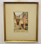 W R Weyer (19th/20th century) Strangers Hall and Bishops Bridge pair of watercolours, both