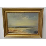 John Tuck (20th century) Coastal scene and seascape two oils on board, both signed, 24 x 34cm (2)