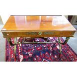20th century directoire style kingwood side table of rectangular shape with gilt metal mounts, the