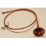 Copper hunting horn