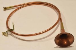 Copper hunting horn