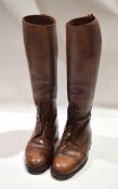 Pair of vintage leather riding boots