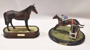 Pottery sculpture entitled "Best Mate Triple Gold Cup Winner 2002, 2003 and 2004", sculpture by