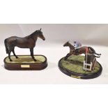 Pottery sculpture entitled "Best Mate Triple Gold Cup Winner 2002, 2003 and 2004", sculpture by