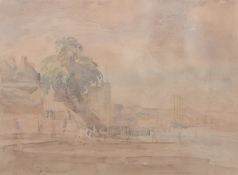 Philip Connard, RWS (1875-1958) "Upnor Castle" watercolour, signed lower left, 20 x 27cm Provenance: