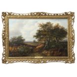 Joseph Thors (act 1863-1900) Rural landscapes pair of oils on canvas, one signed, 37 x 58cm (2)