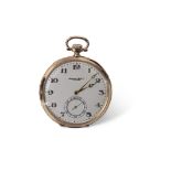 Gent's second/third quarter of the 20th century slimline 14K gold pocket watch by The