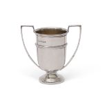 Miniature two-handled trophy, Birmingham 1932, S Blankensee & Son Ltd, weight 38g
